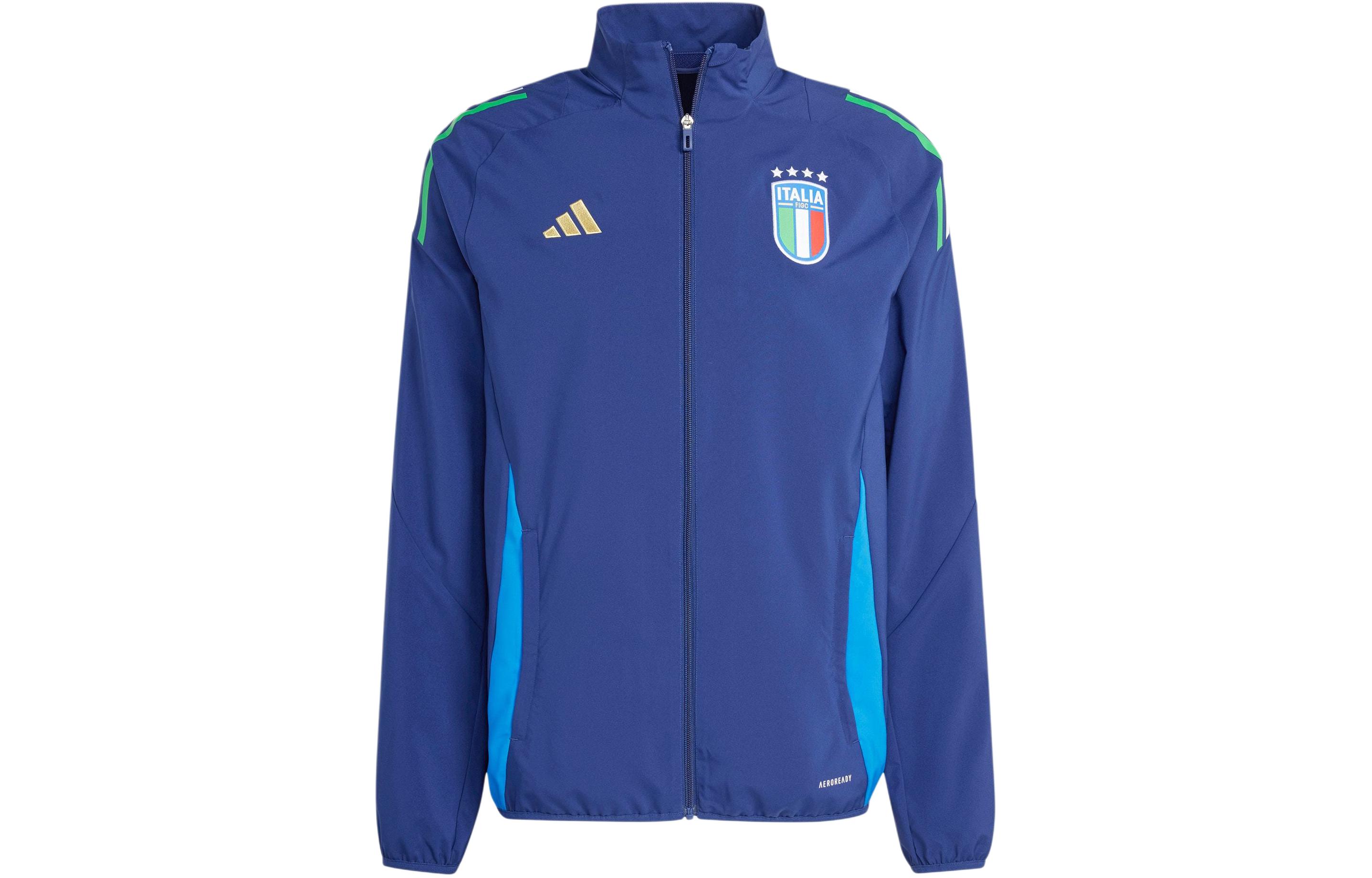 Adidas Tiro 24 ITALYCOMPETITION PRESENTATION Retro Sports Stand Collar Jackets Men s Midnight Blue IQ2184 M