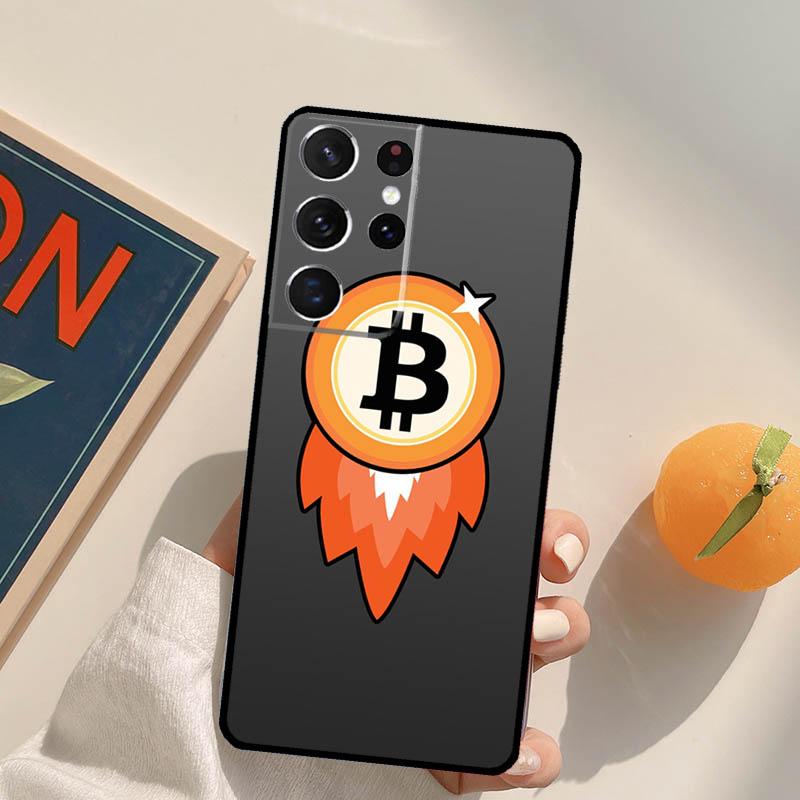 BTC Bitcoin Phone Case For Samsung Galaxy S23 Ultra S20 S21 S22 S24 S25 S9 S10 Plus S24 FE Back Cover