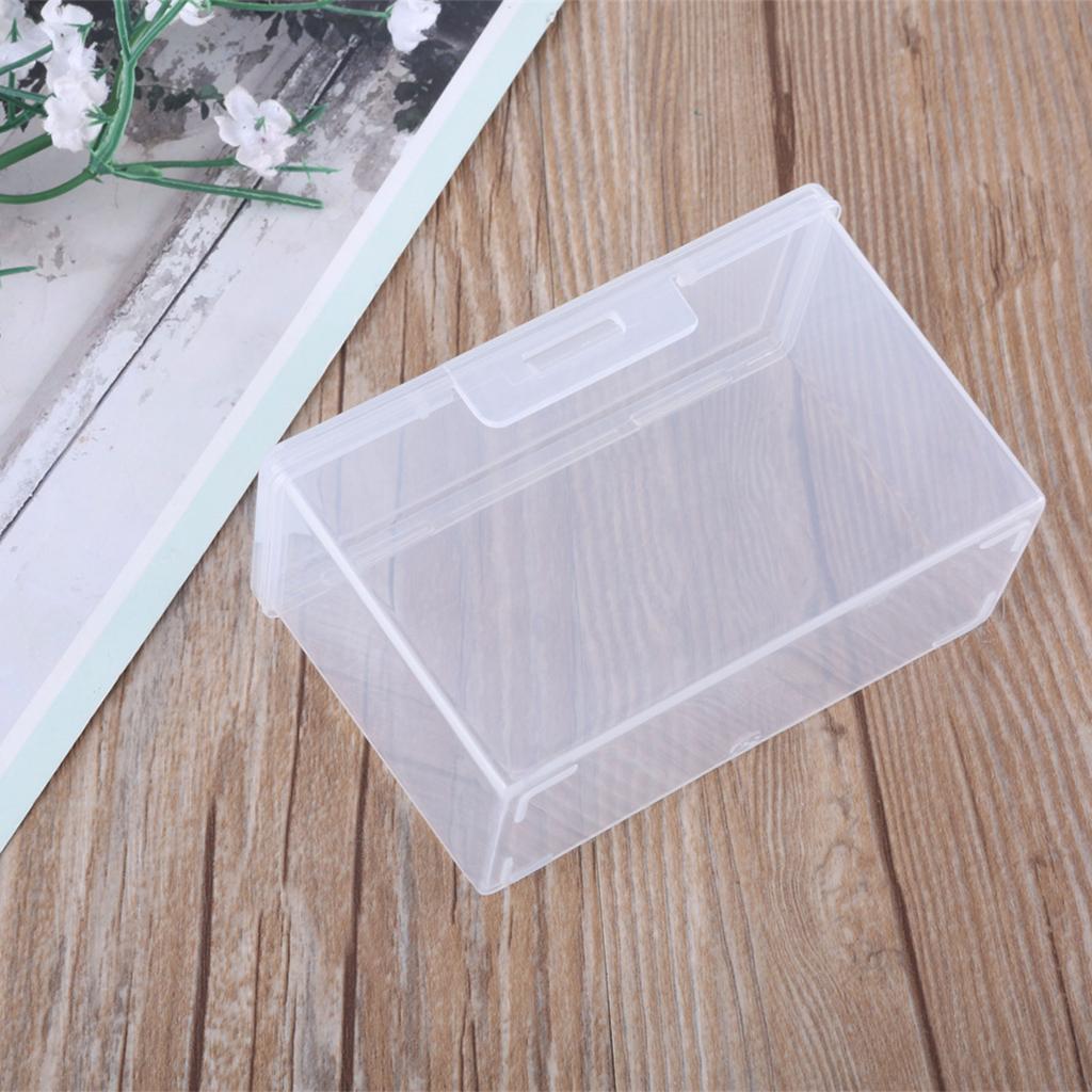 4Pack Plastic Boxes Card Holder Organizers for Bank Visiting Card Container for Card Storage Screws Hairpins Holder