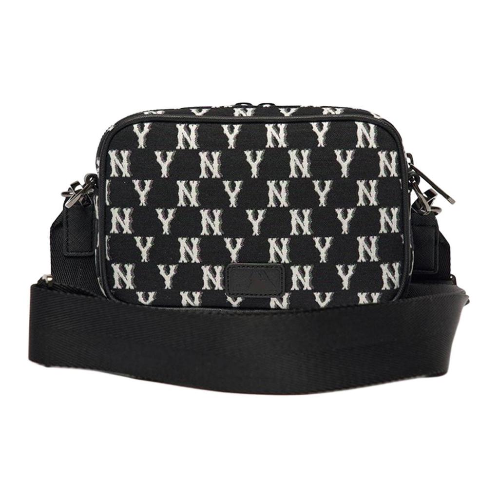 New MLB Monogram Collection Polyester Combo Bag, Camera Bag, Shoulder Bag Unisex Black 3ACRS022N-50BKS