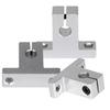 1Pc SK8 SK10 SK12 Aluminum Alloy Linear Shaft Support Holder Stable Straight Rod Fixed Guide Bracket DIY Mechanical Assembly Replacement Accessories