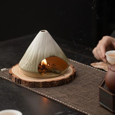 Fuji-Räucherbrenner Keramik Handgefertigt Japanischer Stil Aromatherapie Heimdeko Ornament für Wohnzimmer Büro Meditation