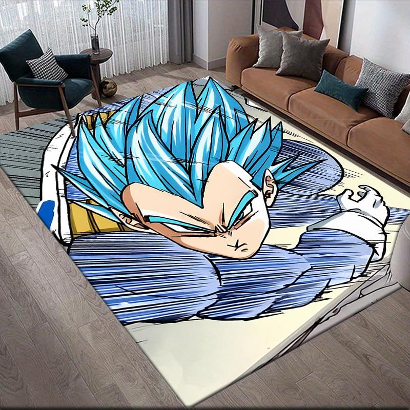 Dragon Ball Vegeta Square Area Rug, Non-Slip Floor Mat for Living Room, Perfect Gift for Vegeta Fans.chl