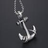 Vintage Personality Viking Anchor Necklace Pendant for Men Punk Stainless Steel Chain Anchor Pendant Men Jewelry Gift Wholesale