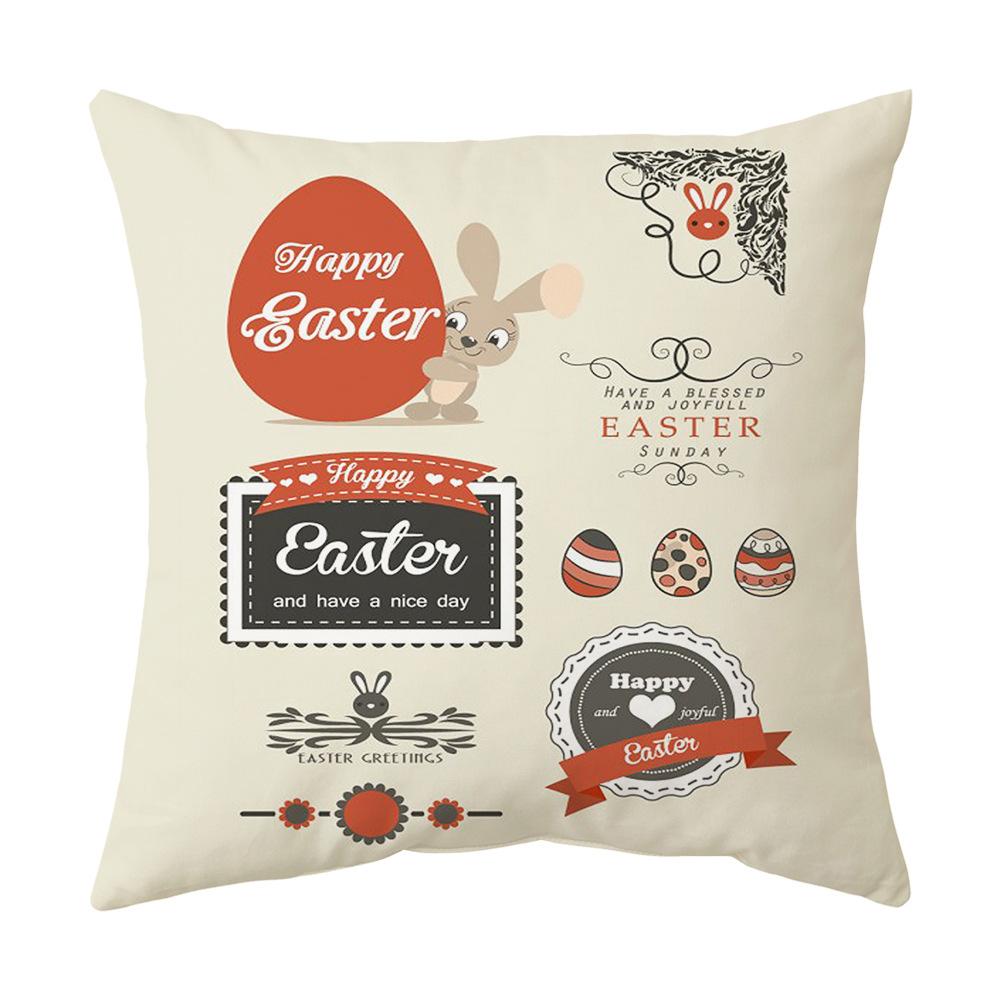 Easter Pillow Cover, Living Room Sofa Cover, Car Cushion Cover, Bay Window Cushion, Office Waist Protector