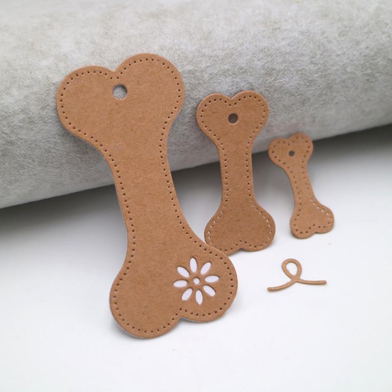 Matrizes de Corte de Metal em Formato de Osso de Cachorro Scrapbooking DIY Álbum Pasta de Relevo Fabricante de Cartões de Papel Modelo Stencils de Decoração