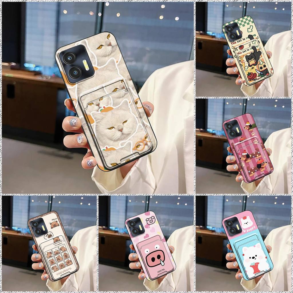 Card slot Anti-dust Phone Case For Oukitel C35/C36 Dirt-resistant TPU Cute Full wrap protective Soft case Shockproof