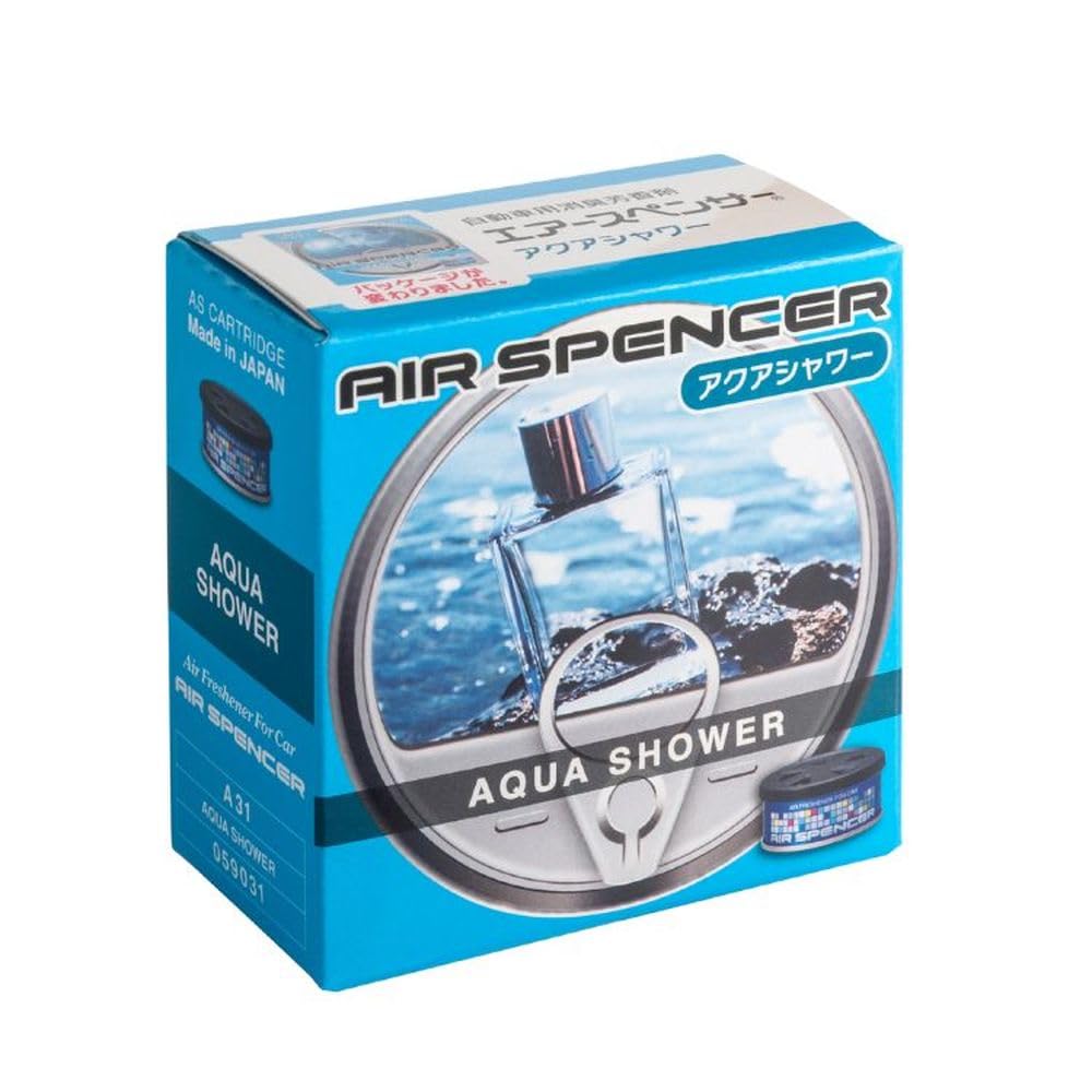 Air Spencer Car Air Freshener Stand Aqua A31 (Eikousha) Cartridge, Type, Refill, Shower, 40g,