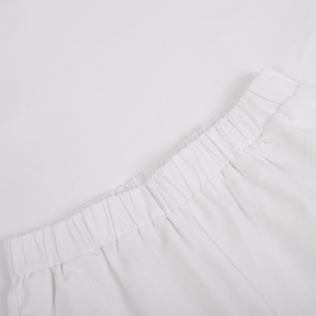 Women's Two-piece Wrinkled Lapel Sleeveless Shirt High Waist Drawstring Shorts Large Size Set Fashion Suits