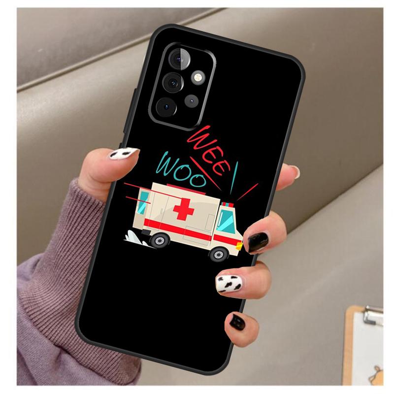 EMT EMS Ambulance Case For Samsung Galaxy A51 A71 A12 A22 A32 A42 A52 A72 A50 A70 A21S A52S A03S Phone Cover