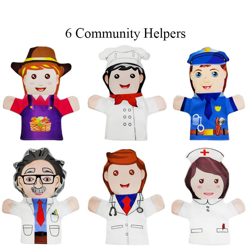 

Ручной 6шт/набор Куклы Профессиональные Фигурки Плюшевые Раннее Образование Игрушка для Родителей и Детей Profession