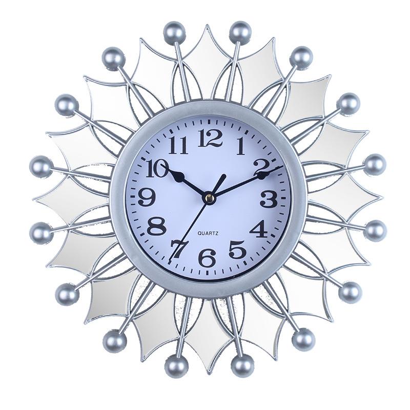

Часы Настенные часы Гостиная Креативные Северные часы Спальня Современные Простые Пасторальные Домашние Бесшумные Кварцевые часы Silver 1