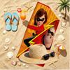 Incredibles Print Beach Towel, Versatile Lightweight Absorbent Beach Towel for Pool Surf Yoga Bathroom, Perfect Birthday Holiday Gift