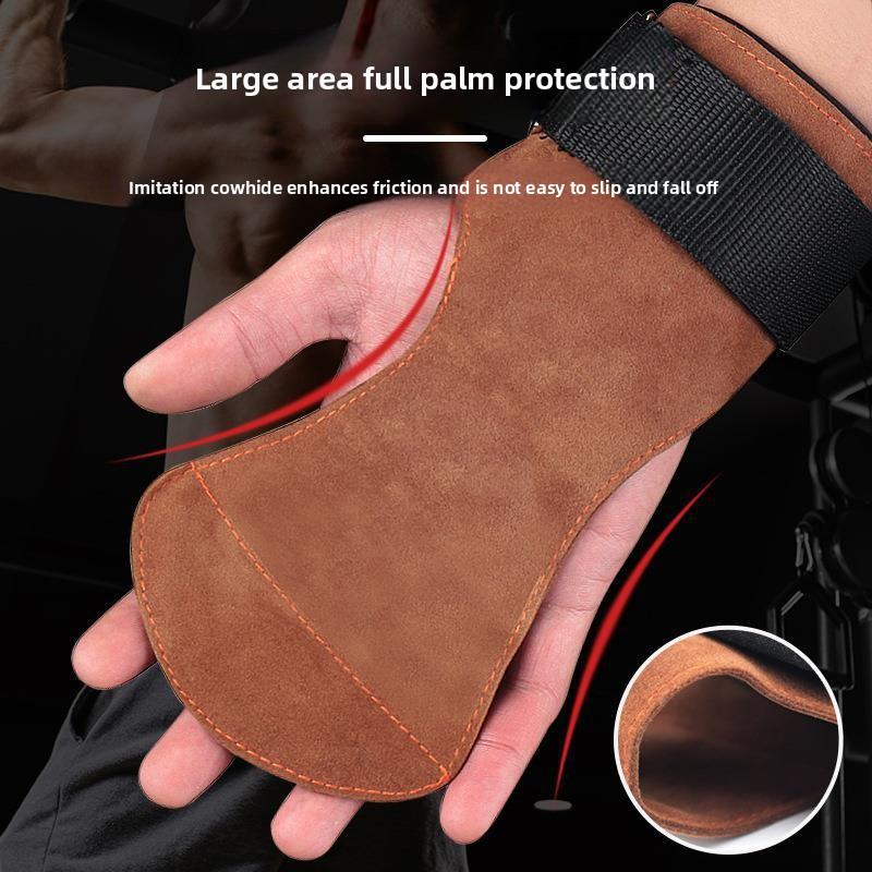 New Palm Care Imitation Cowhide Wrist Care Fitness Weight Lifting Equipment Deadlift Grip Belt Protective Gear Supplies