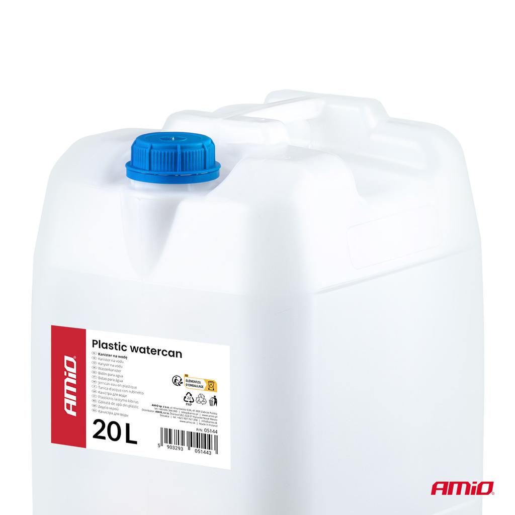 Canister Plastic Water Tank with Tap 20L White Amio-05144