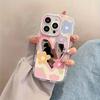 Korean Colors Cute Flower Mirror Phone Case For iPhone 11 13 12 14 15 16 17 Pro Max XS XR 7 8 Plus Lovely Hard Shockproof Cover