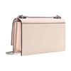 Calvin Klein Simple Chain Flap Pebbled Pattern Synthetic Material Shoulder Bag Crossbody Bag Regular Women's Ballet Pink