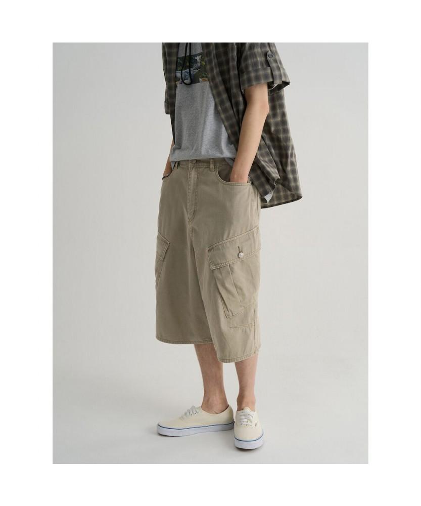 8SECONDS Bermuda Cotton Cargo Pants Beige
