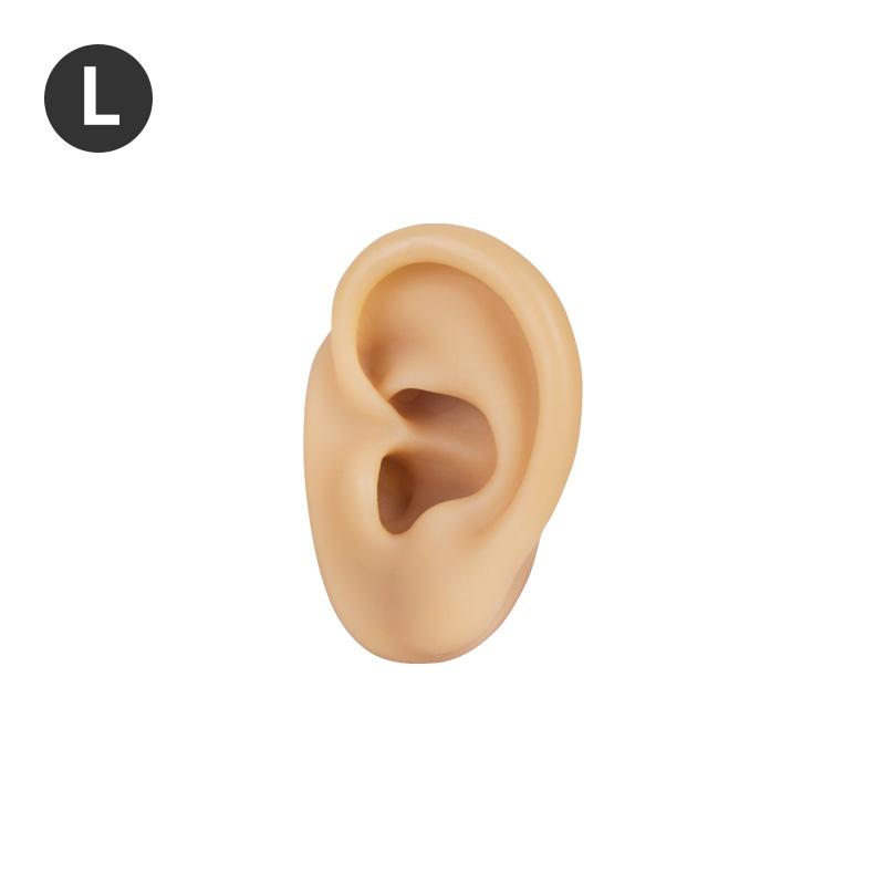 Realistic 3D Silicone Ear Model 1:1 Human Size Ear for Ear Piercing Practice Tattoo Training Display Props Tattoo Tools
