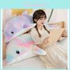 Rainbow Dolphin Plush Toy With Sleep Pillow For Kids Bedtime And Play