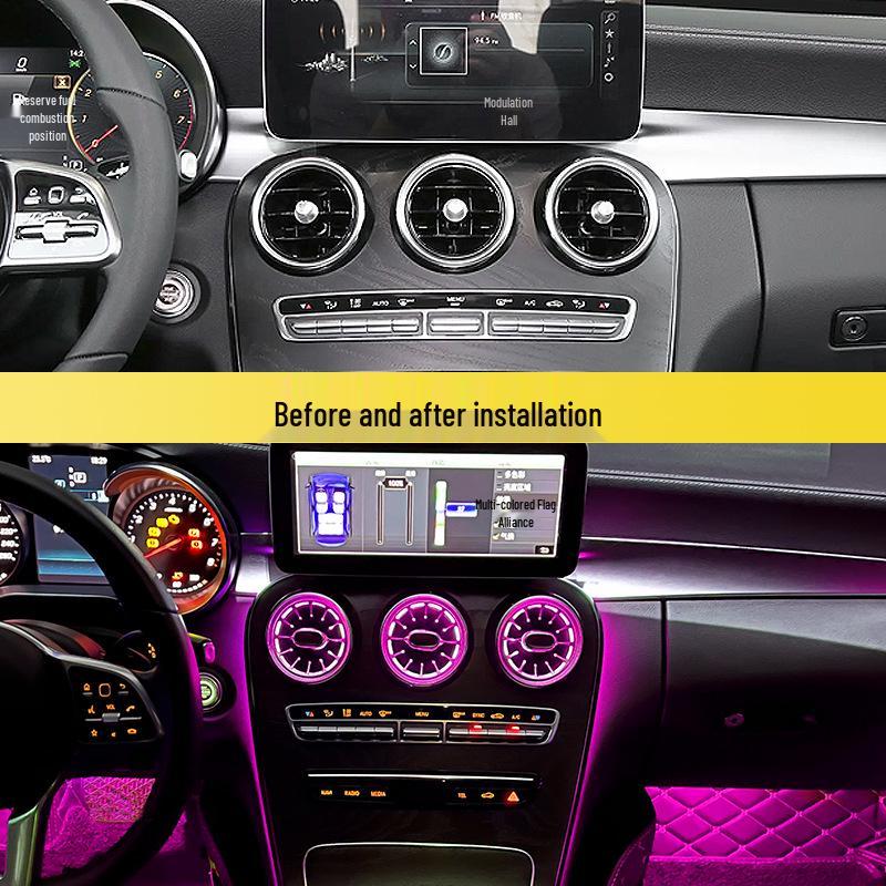 Mercedes Luminous Turbine Air Vent Ambient Light for C200L, GLC, C260L W205