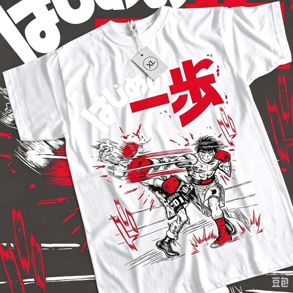 Hajime no Ippo Ippo Makunouchi Anime Graphic T‑Shirt Unisex Loose Soft Cotton Short Sleeve Tee Boxing Manga Character Print Casual Streetwear Top