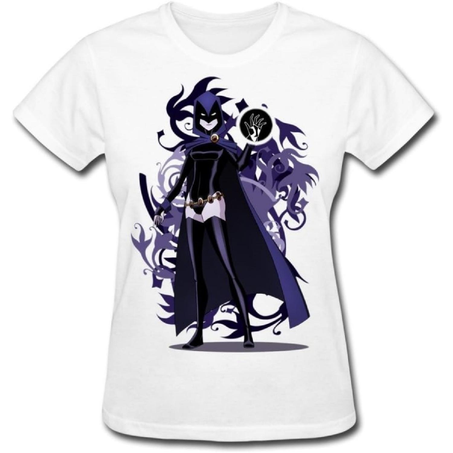 Женская футболка SPOW с изображением Рейвен из «Юных Титанов» XXXXXL белый