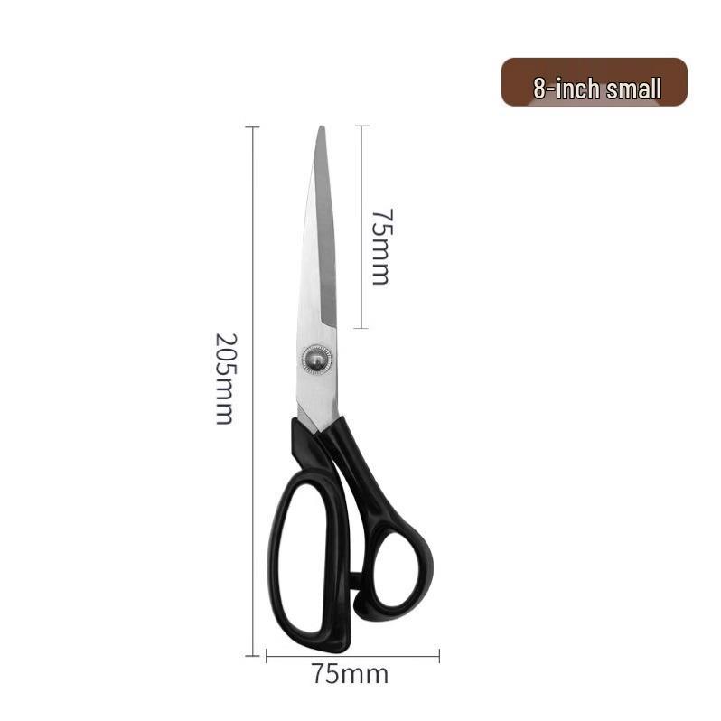 

Professional Fabric Cutting Scissors Set - Large, Medium, Small (8-10 inch) for Tailoring, Dressmaking, Household Use Black 8-inch Scissors - 1 Piece