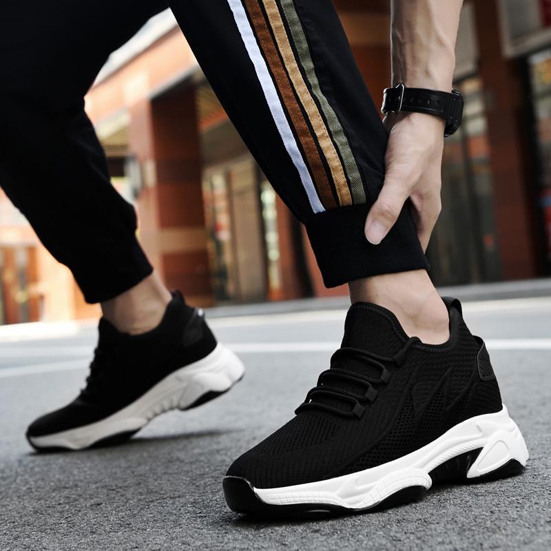 Hidden 8cm Mesh Man Elevator Shoes Men Casual Sports Sneakers Summer Breathable Height Increasing Shoes Male Taller Lifting