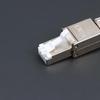 1Pc Cat7 Cat6A Cat8 Rj45 Connector Tool-Free Zinc Alloy Shielded Ethernet Termination Plugs