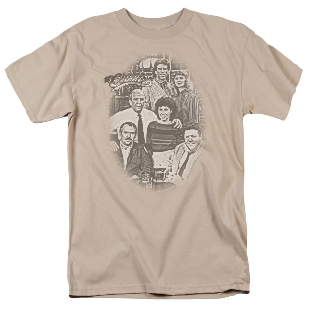 

Cheers Original Cast Mens T Shirt Sand Officially Licensed 4XL