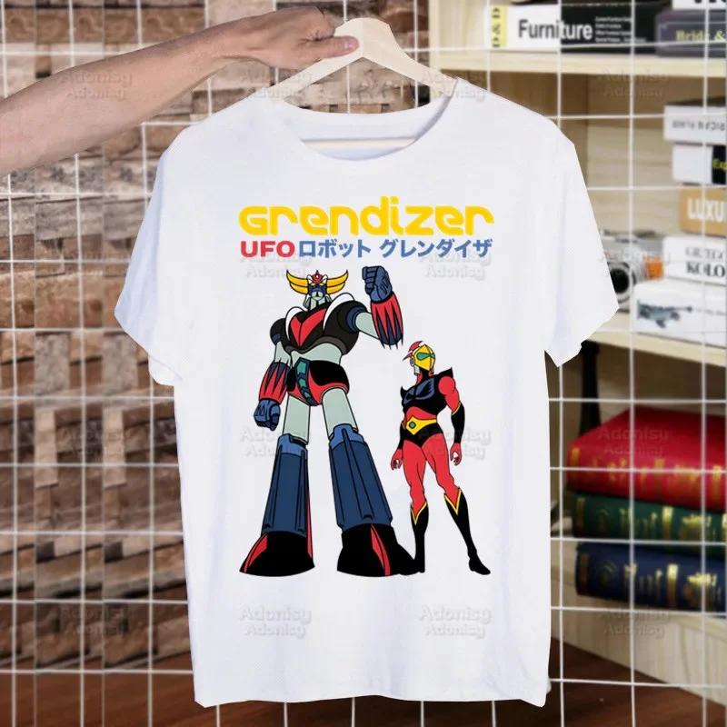 Unisexga Goldorak Ufo Robo Anime T-shirts Funny Hip Hop Summer Wo Unisex  Unisex Mazinger Grendizer Tshirts Ulzzang Harajuku T-Shirt Shirt Shirt
