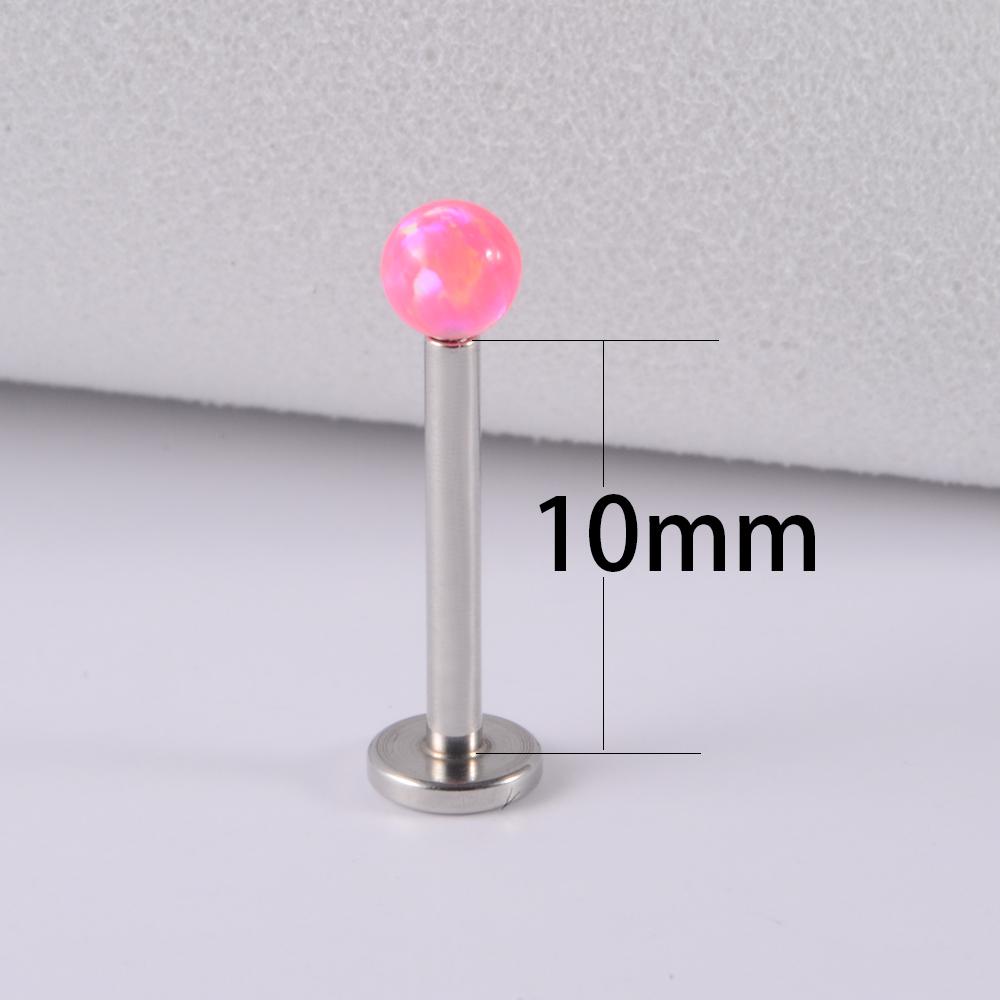 1PC 361L Surgical Steel Opal Ball Lip Stud Internally Threaded 3mm Opal Labret Ear Tragus Cartilage Helix Daith Earring Piercing 4