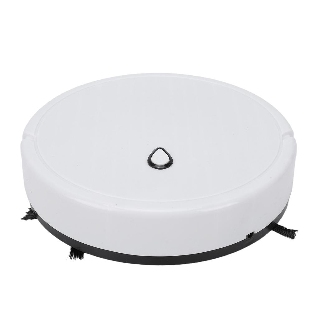 Mini Robot Vacuum Cleaner Automatic Avoidance Smart Sweeping Robot USB Rechargeable for Household Cleaning White