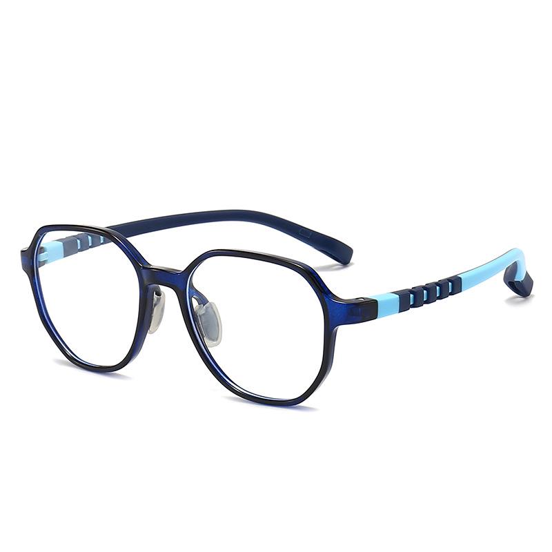 Children's Fashion Ultralight TR90 Two-Color Blue Light Blocking Prescription Eyeglass Frames