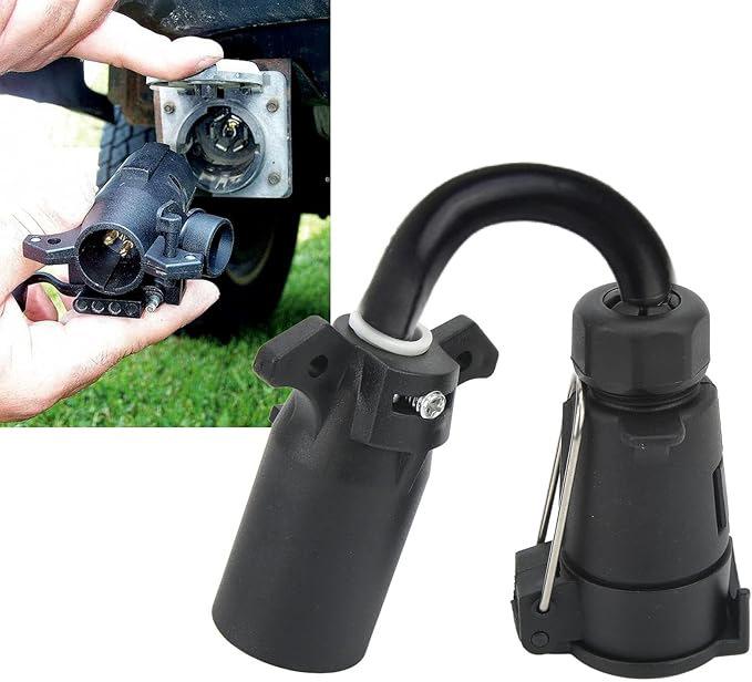 7-Pin American To European Trailer Adapter: Wiring Harness for Brake, Turn Signal & Tail Light Connector