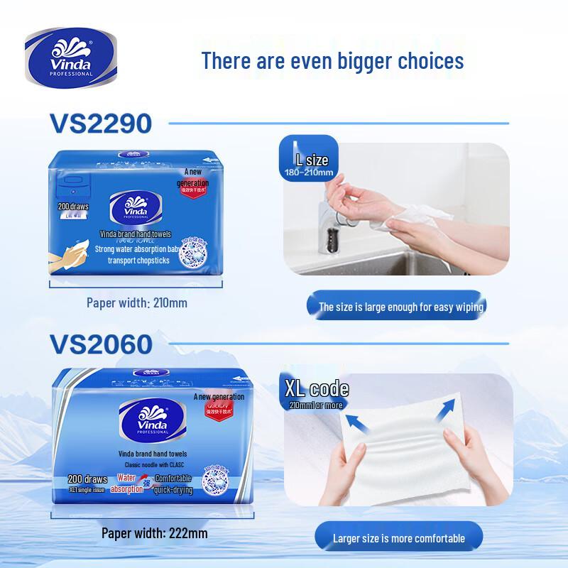 Vinda Commercial Interfold Hand Paper Towels