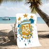 Beach Towel with Argentina Football Pattern - soft,absorbent,machine washable Lightweight&Modern,swimming,Travel Essentials