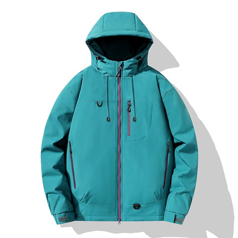 Men's Thickened Graphene Cotton Windbreaker Jacket for Autumn and Winter