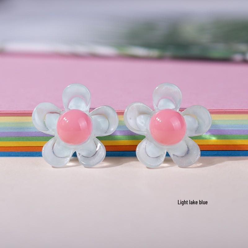 Пятилепестковый Цветок из Смолы Глянцевый Чехол для Телефона и DIY Аксессуары для Волос для Детей