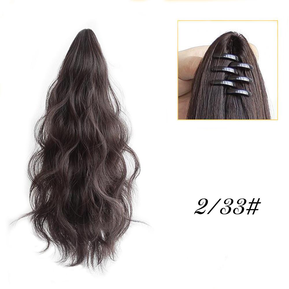 

Изогнутые волны, синтетический конский хвост, накладной хвост с зажимом и заколкой, волосы средней и большой длины, подходит для ежедневного использования женщинами