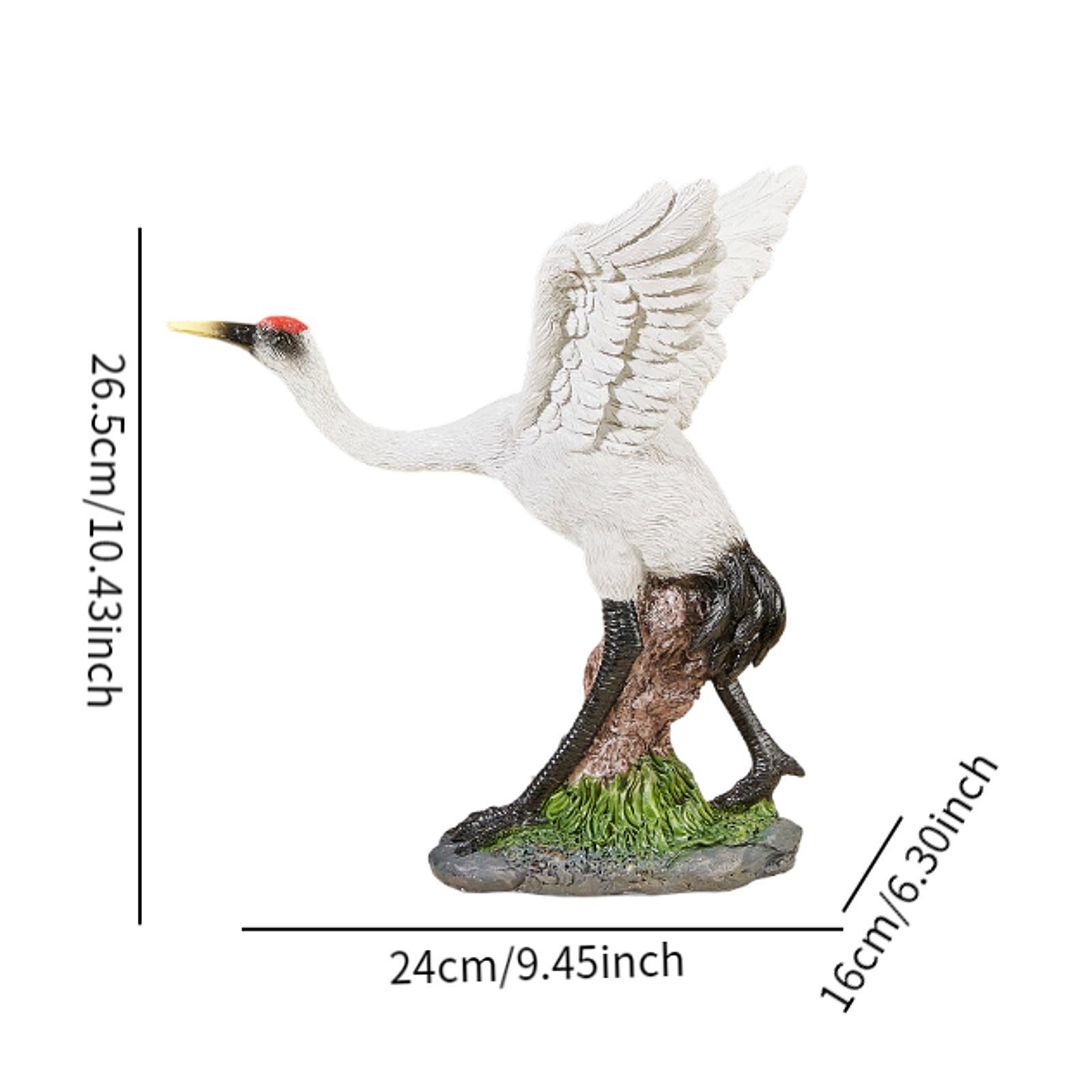 Статуя журавля из смолы — фото 6