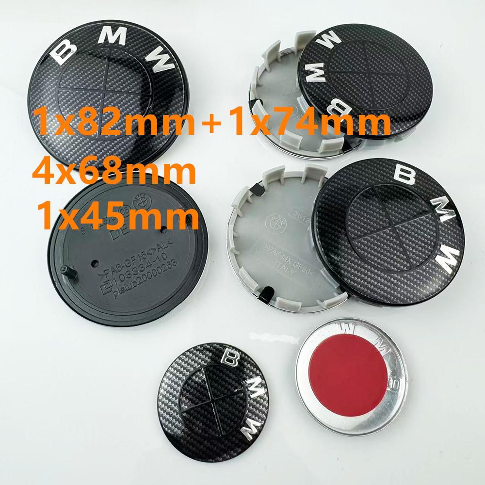 E46 E90 E60 45/56/68/74/82MM Car Front Hood Emblem Wheel Center Caps For BMW G11 G12 G30 G31 G32 G08 G05 F46 F49 F39 F90 G20 X3 X5 M4 Auto AA7 AA7
