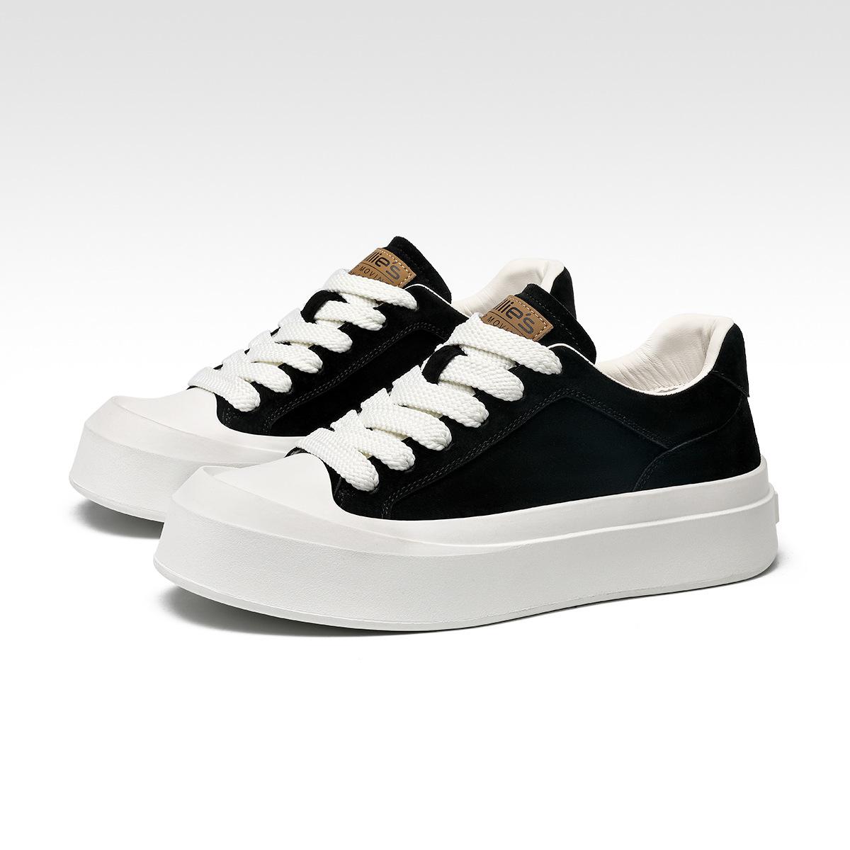 

2025 autumn board shoes men s Korean version trendy couple casual shoes women s large size fashion versatile biscuits shoes wear-resistant and non-s 46