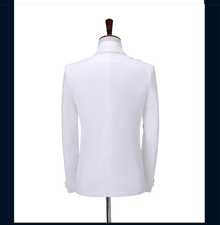 Men's Sequin Tuxedo Suit Set for Performances & Choir Stage