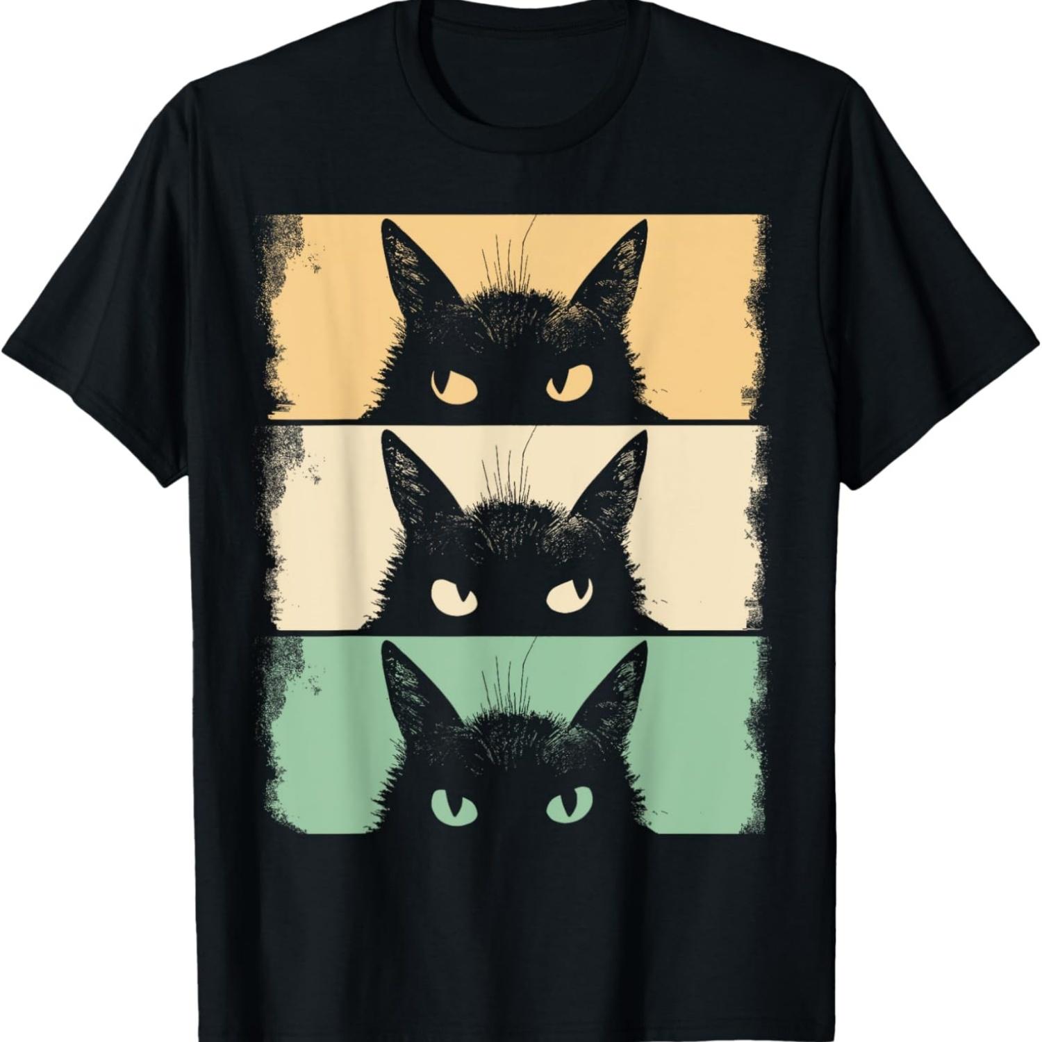 Cat Lover, Grumpy Black Kitten, Cat Mom, Cat Dad T-Shirt for Men Women Kids(1) S чёрный