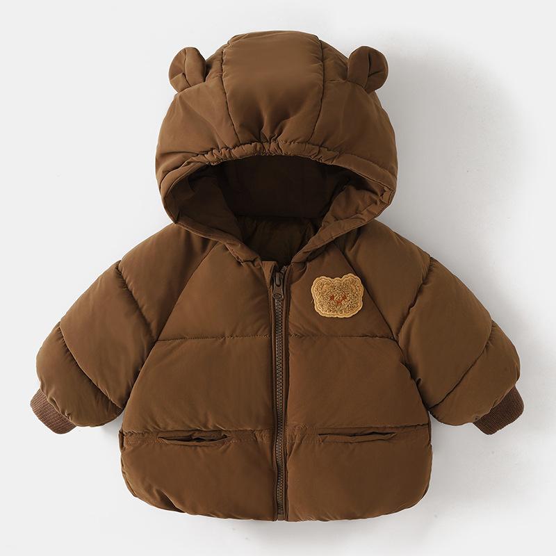 Winter Baby Coat Warm Comfort Cotton Clothes Simple Versatile Girl Clothes Cute Daily Cotton Jacket Classic Light Winter Clothes