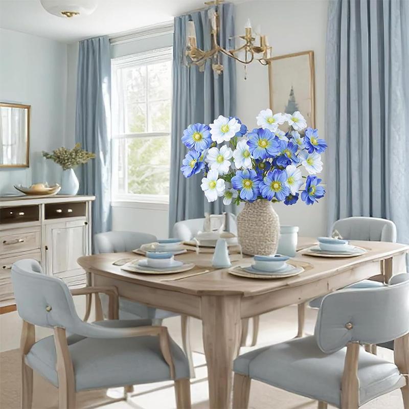 74CM 4Heads Silk Artificial Orchid Flower Branch for Home Room Wedding Decorations Indoor Vase Flower Arrangement Decoration