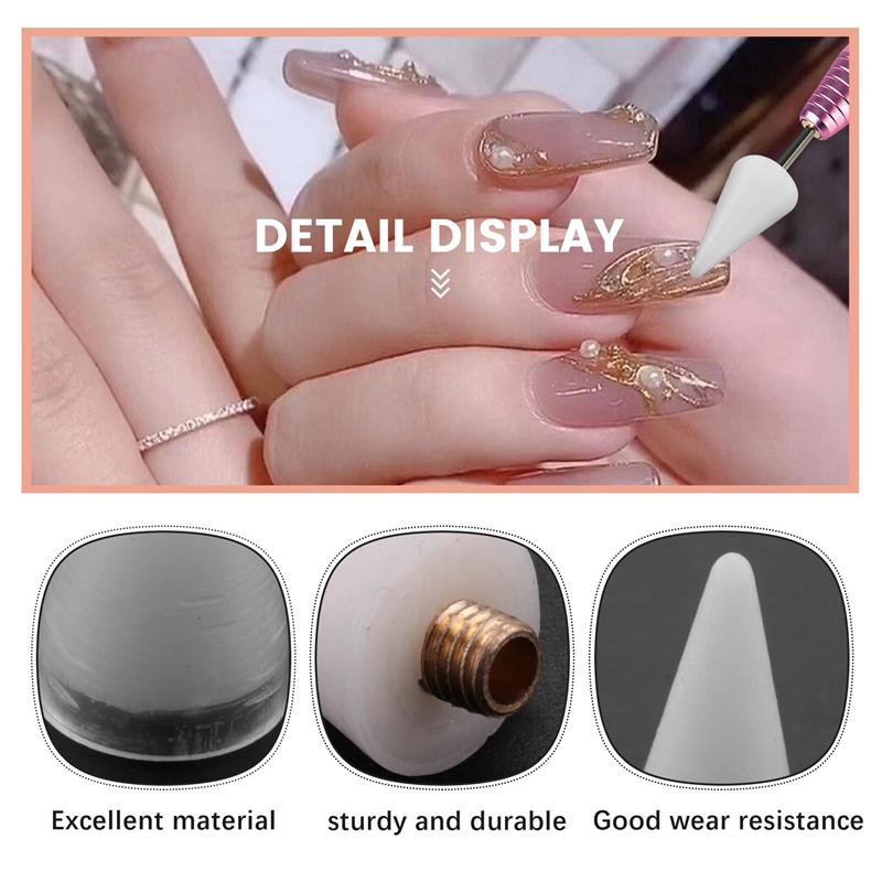 32Pieces Nail Rhinestones Picker Replacement Head Tips For Nail Dotting Pen To Pick Up Nail Gem Jewelry,Replacement Head