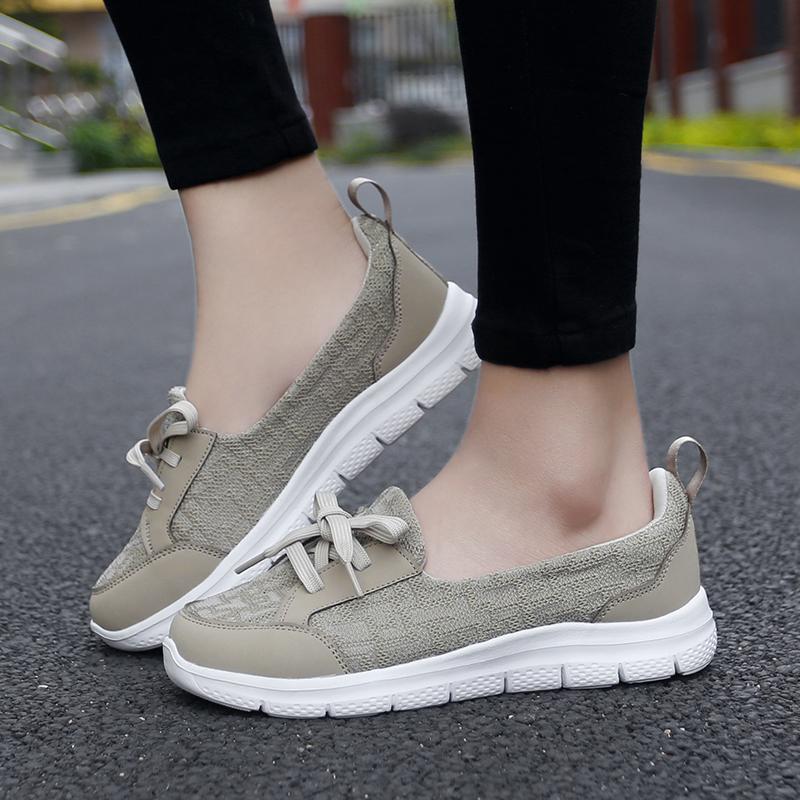 Women’s Summer Casual Outdoor School Student Shoes Lightweight Girls Sneakers Plus Size Slip on Shoes
